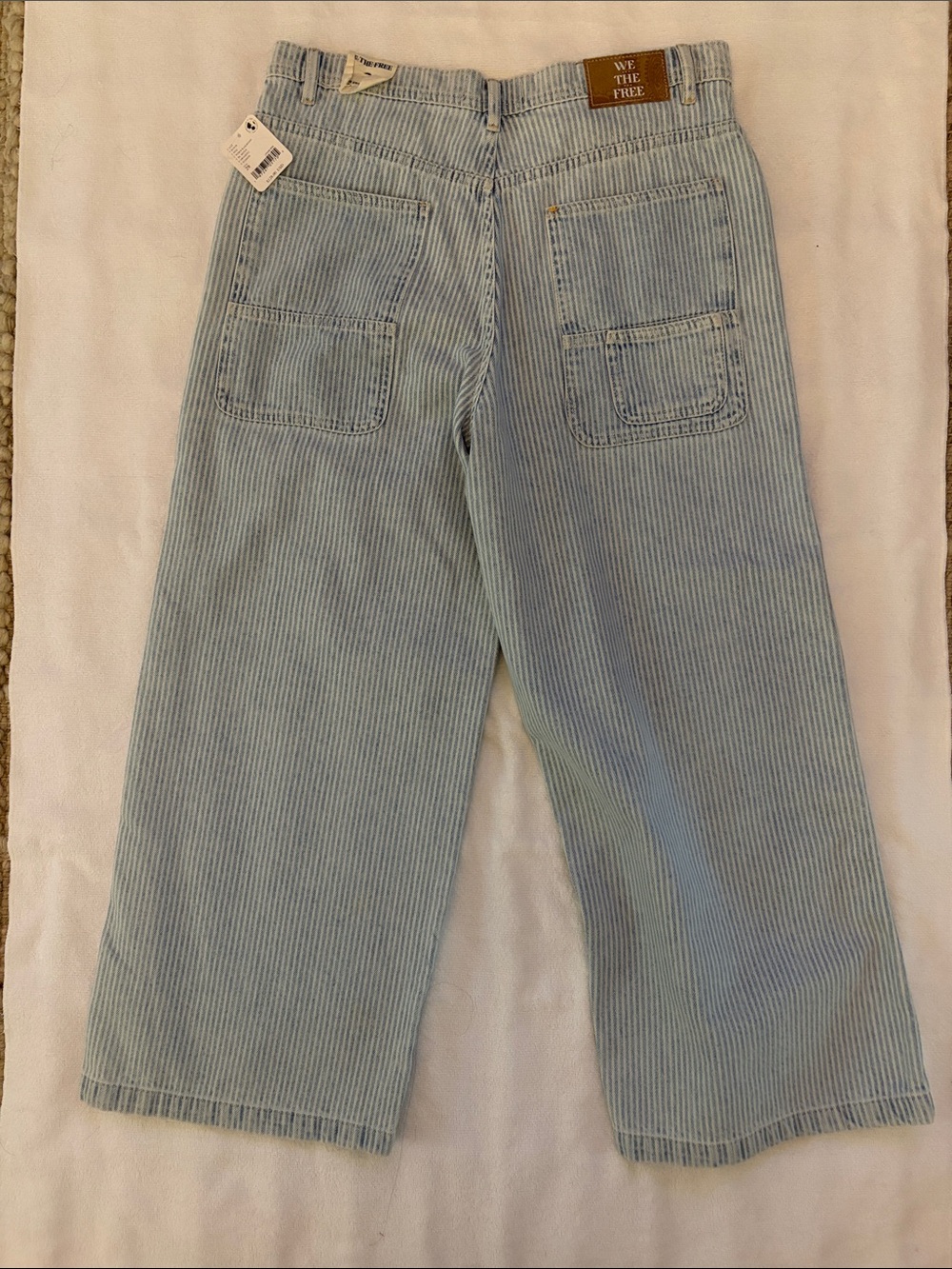 Free People We the Free Piper Mid Rise Crop Wide Leg Jeans NWT!! 🩵 - Picture 3 of 10